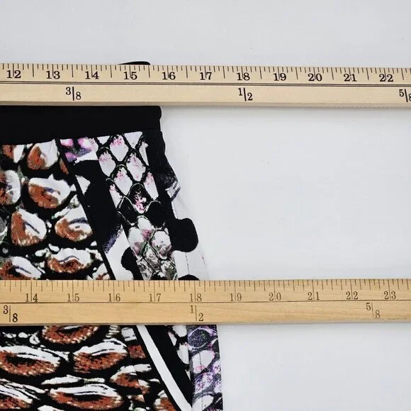 Eva Varro Mixed Animal Print Jogger Pants Multicolor Women’s Size M Preppy Artsy - Picture 6 of 8